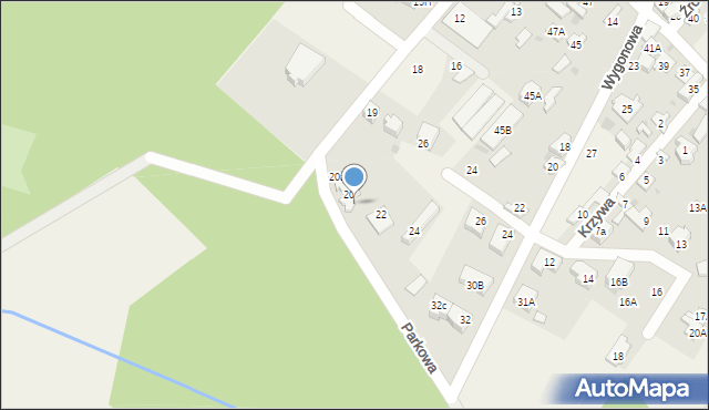 Jabłonna, Parkowa, 20b, mapa Jabłonna