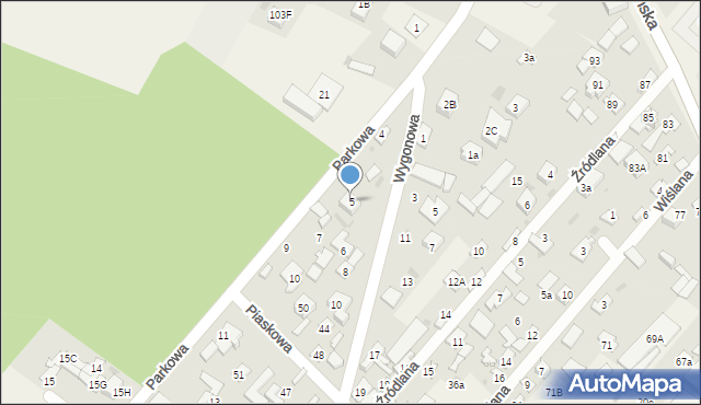 Jabłonna, Parkowa, 5, mapa Jabłonna