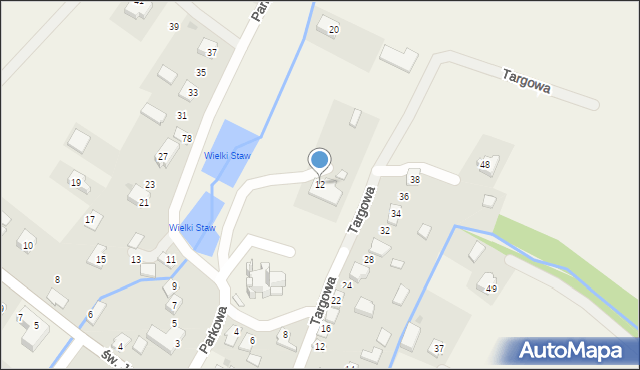 Jaćmierz, Parkowa, 12, mapa Jaćmierz