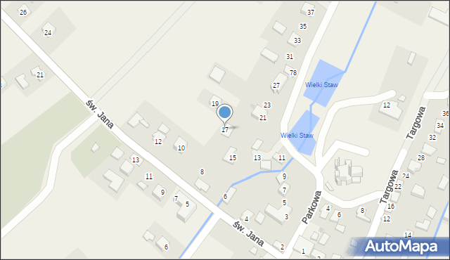 Jaćmierz, Parkowa, 17, mapa Jaćmierz