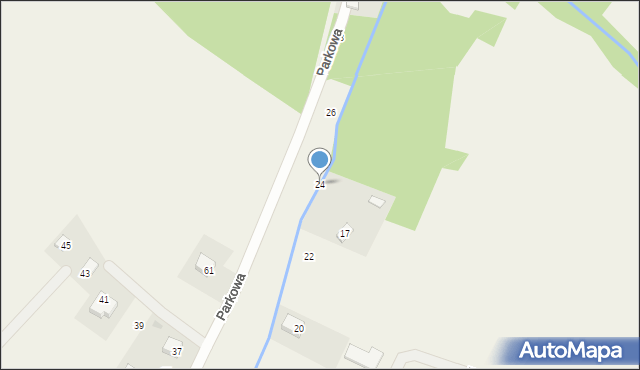 Jaćmierz, Parkowa, 24, mapa Jaćmierz