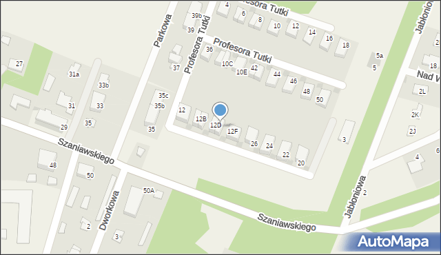 Jadwisin, Parkowa, 12E, mapa Jadwisin