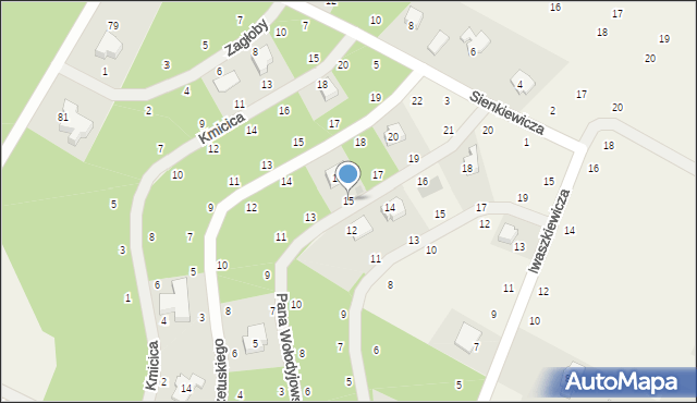 Janów, Pana Wołodyjowskiego, 15, mapa Janów