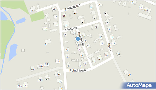 Janowiec Wielkopolski, Parterowa, 2, mapa Janowiec Wielkopolski