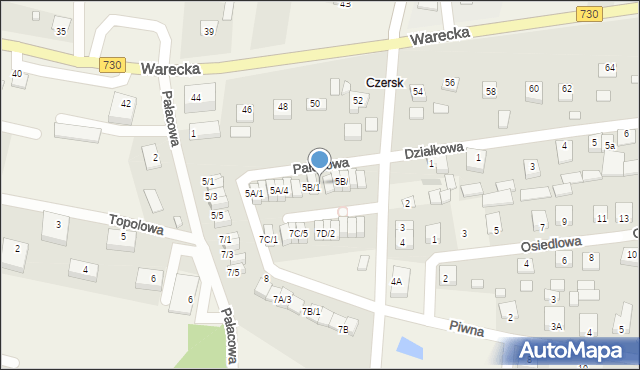 Jasieniec, Pałacowa, 5B/2, mapa Jasieniec
