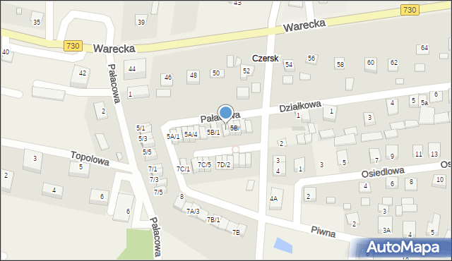 Jasieniec, Pałacowa, 5B/3, mapa Jasieniec