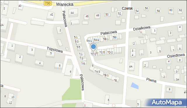 Jasieniec, Pałacowa, 7C/1, mapa Jasieniec