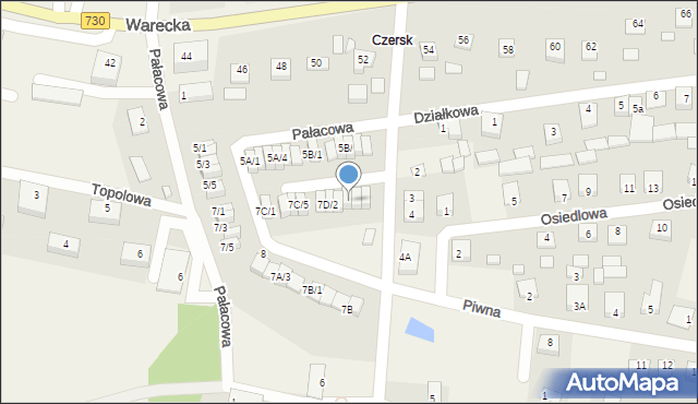 Jasieniec, Pałacowa, 7D/4, mapa Jasieniec