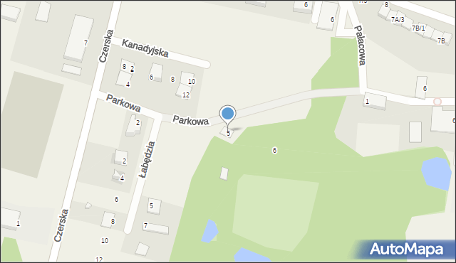 Jasieniec, Parkowa, 5, mapa Jasieniec