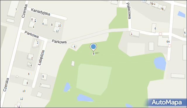 Jasieniec, Parkowa, 6, mapa Jasieniec
