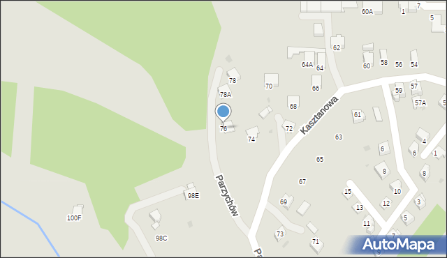 Jastrzębie-Zdrój, Parzychów Marii i Franciszka, 10, mapa Jastrzębie-Zdrój