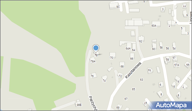 Jastrzębie-Zdrój, Parzychów Marii i Franciszka, 14, mapa Jastrzębie-Zdrój