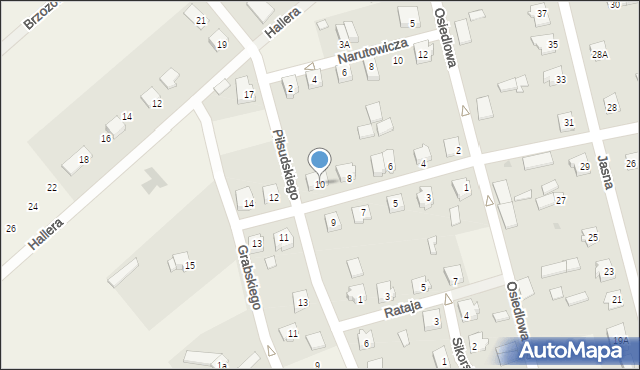 Jednorożec, Paderewskiego Ignacego Jana, 10, mapa Jednorożec