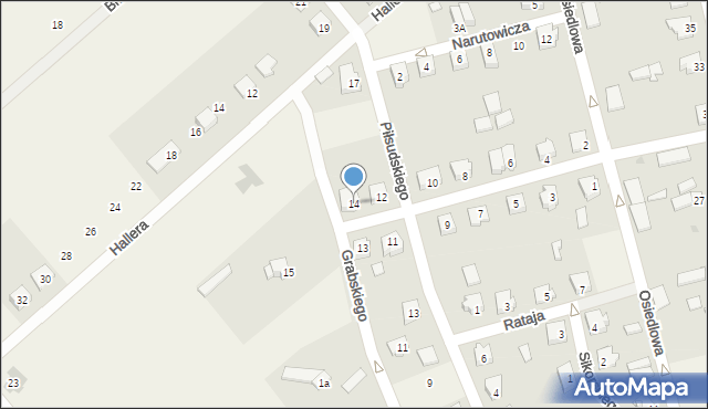 Jednorożec, Paderewskiego Ignacego Jana, 14, mapa Jednorożec