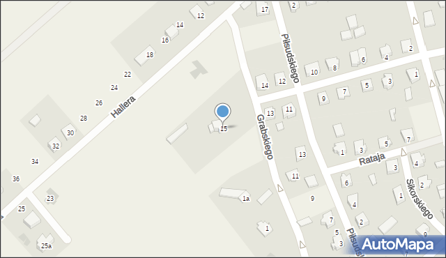 Jednorożec, Paderewskiego Ignacego Jana, 15, mapa Jednorożec