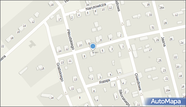 Jednorożec, Paderewskiego Ignacego Jana, 7, mapa Jednorożec