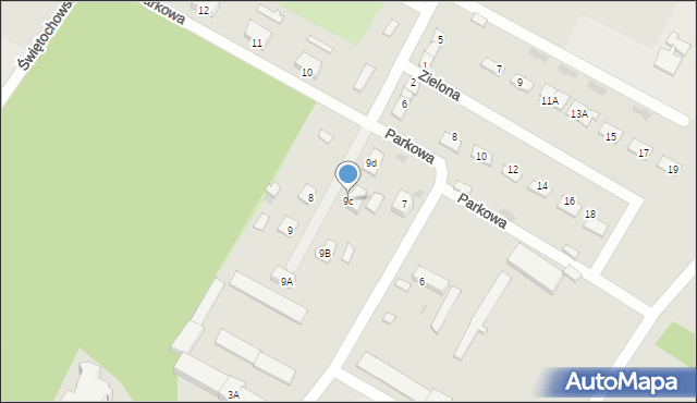 Jelcz-Laskowice, Parkowa, 9c, mapa Jelcz-Laskowice