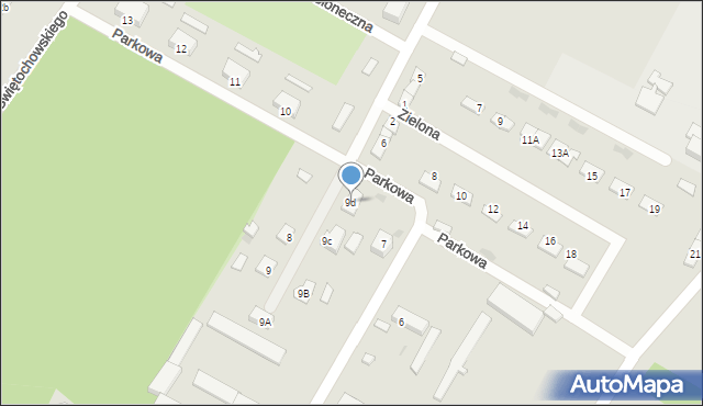 Jelcz-Laskowice, Parkowa, 9d, mapa Jelcz-Laskowice