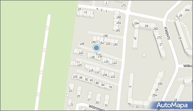 Jelenia Góra, Paderewskiego Ignacego Jana, 136, mapa Jelenia Góra