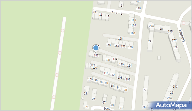 Jelenia Góra, Paderewskiego Ignacego Jana, 142, mapa Jelenia Góra