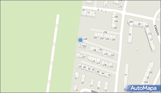 Jelenia Góra, Paderewskiego Ignacego Jana, 146, mapa Jelenia Góra