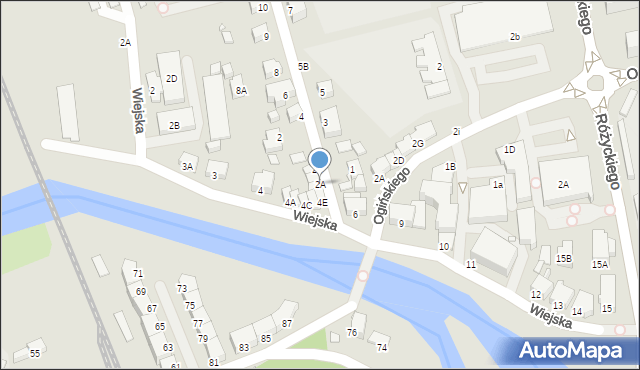 Jelenia Góra, Paderewskiego Ignacego Jana, 2A, mapa Jelenia Góra