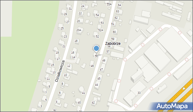 Jelenia Góra, Paderewskiego Ignacego Jana, 50, mapa Jelenia Góra