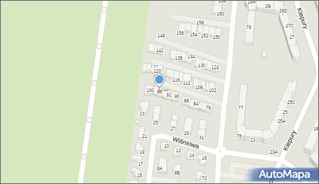 Jelenia Góra, Paderewskiego Ignacego Jana, 96, mapa Jelenia Góra