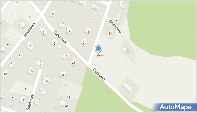 Jerzmanowa, Parkowa, 20, mapa Jerzmanowa