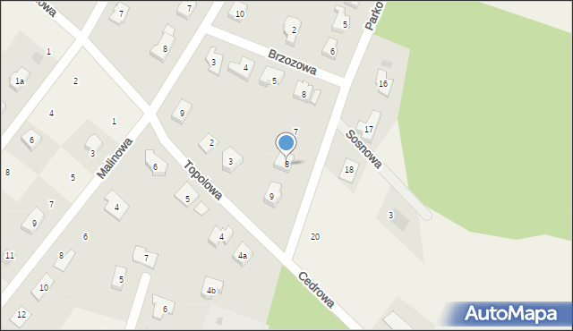 Jerzmanowa, Parkowa, 8, mapa Jerzmanowa