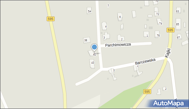 Jeziorany, Parchimowicza, 42, mapa Jeziorany