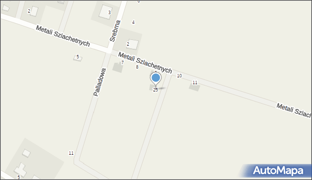 Jordanów Śląski, Palladowa, 25, mapa Jordanów Śląski