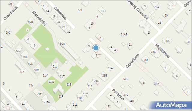 Józefosław, Pachnącego Groszku, 3, mapa Józefosław