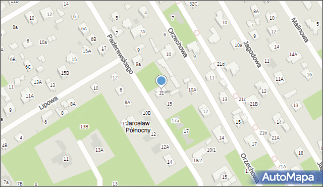 Józefów, Paderewskiego Ignacego Jana, 11, mapa Józefów