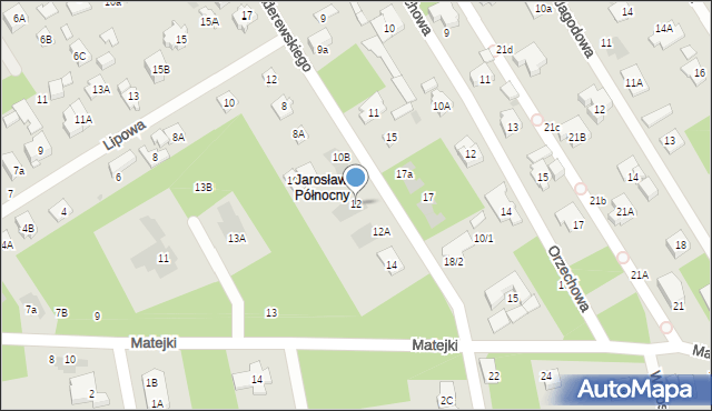 Józefów, Paderewskiego Ignacego Jana, 12, mapa Józefów