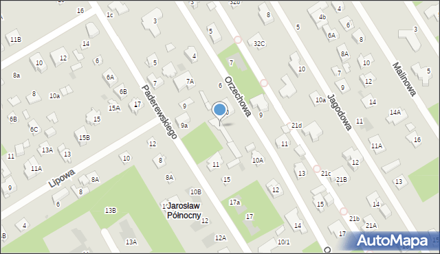 Józefów, Paderewskiego Ignacego Jana, 9b, mapa Józefów