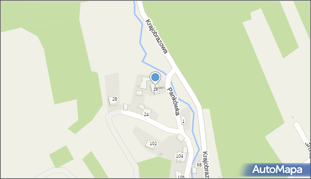 Kaczyna, Pankówka, 18, mapa Kaczyna