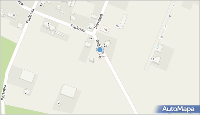 Kalinowice, Parkowa, 6f, mapa Kalinowice