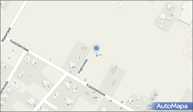 Kalinówka, Palmowa, 6, mapa Kalinówka