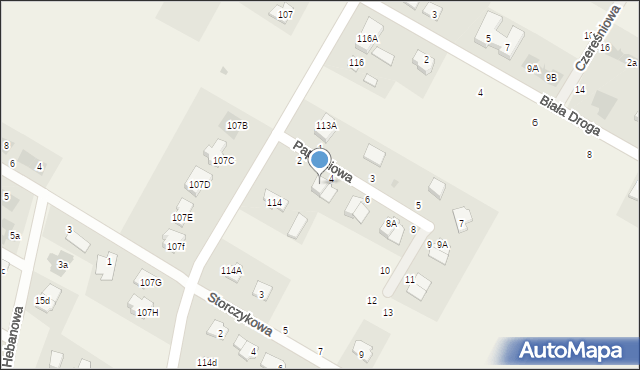 Kalinówka, Paprociowa, 4A, mapa Kalinówka