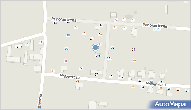 Kalisz, Panoramiczna, 38b, mapa Kalisza