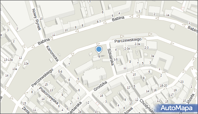 Kalisz, Parczewskiego Alfonsa, 5, mapa Kalisza