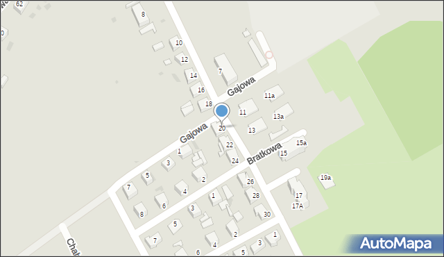 Kamieniec Ząbkowicki, Parkowa, 20, mapa Kamieniec Ząbkowicki