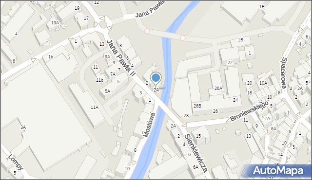 Kamienna Góra, Papieża Jana Pawła II, 2A, mapa Kamienna Góra