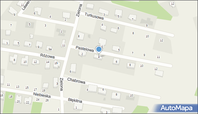 Karczemki, Pastelowa, 4, mapa Karczemki