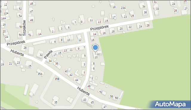 Katowice, Pawia, 12, mapa Katowic