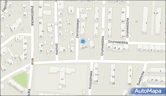 Katowice, Panewnicka, 24, mapa Katowic