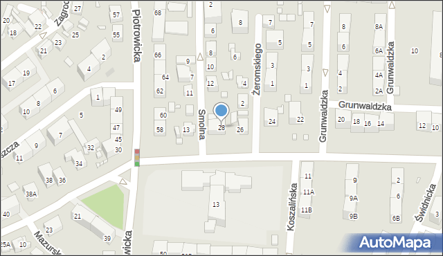 Katowice, Panewnicka, 28, mapa Katowic