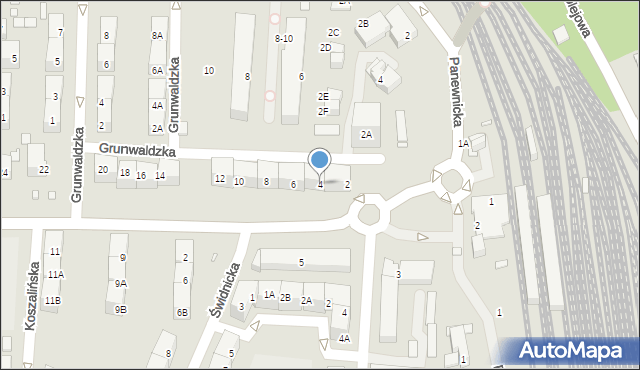 Katowice, Panewnicka, 4, mapa Katowic