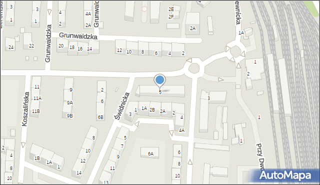 Katowice, Panewnicka, 5, mapa Katowic